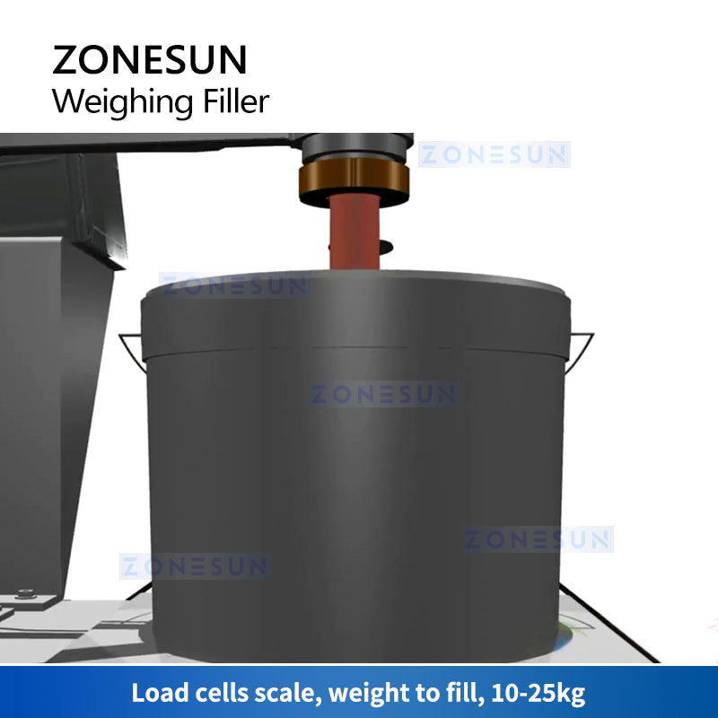 ZONESUN ZS-WF4 Automatic Bucket Weighing Filling Machine Chemicals Packaging Machine