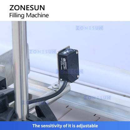 ZONESUN ZS-VTDP12P 12 Nozzles Diaphragm Pump Liquid Filling Machine With Conveyor