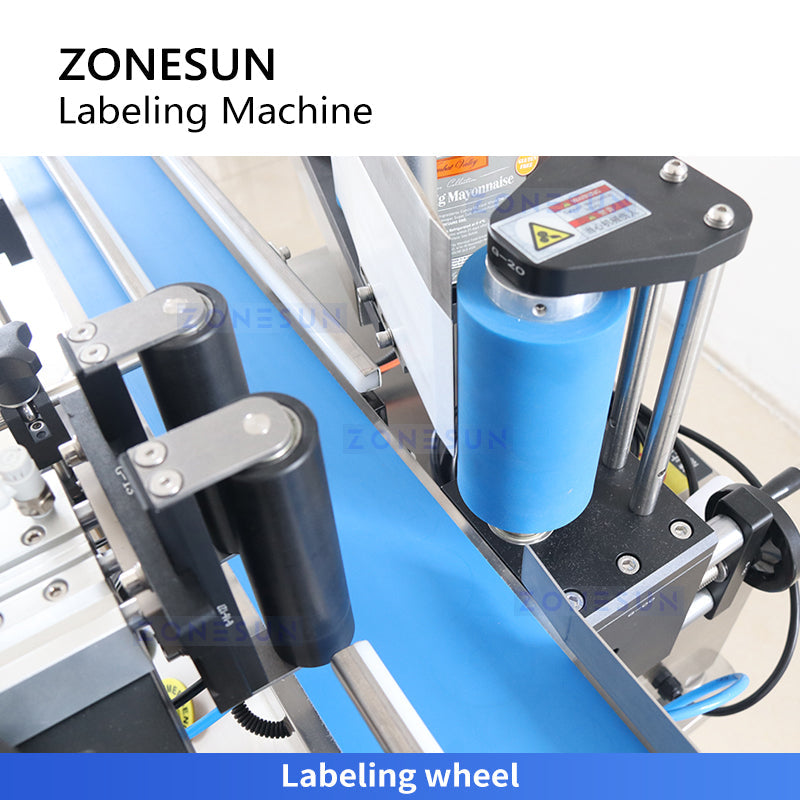 ZONESUN ZS-TB500R Round Bottle Label Applicator Desktop Labeling Machine