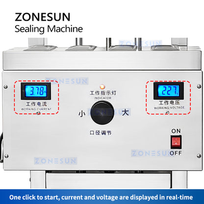 ZONESUN ZS-FK2200R Induction Sealing Machine Automatic Alunminum Foil Sealer