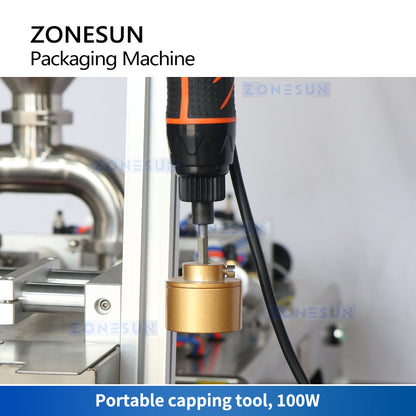 ZONESUN Semi Automatic Spout Pouch Packaging Machine Piston Pump ZS-GTSP2