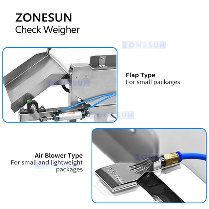 ZONESUN ZS-CWFD Multistage Weight Sorting Machine Inline Production Checkweigher