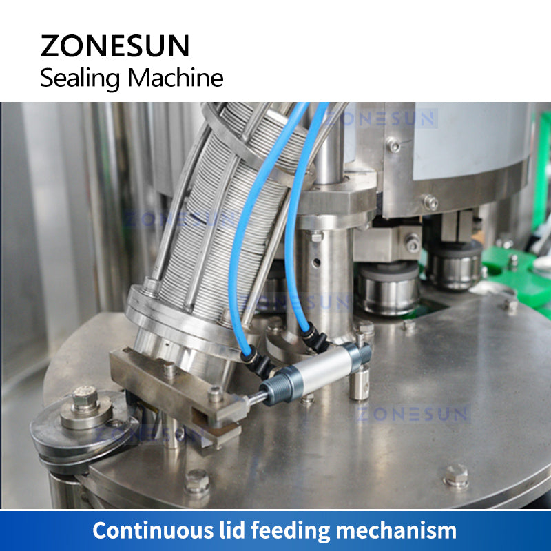 ZONESUN Automatic Beer Canning Line Tin Can Filling and Sealing Machine ZS-CFS18-4