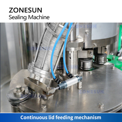 ZONESUN Automatic Beer Canning Line Tin Can Filling and Sealing Machine ZS-CFS18-4