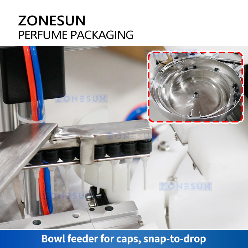 ZONESUN ZS-AFC7C Rotary Perfume Bottle Feeding Liquid Filling Capping Machine