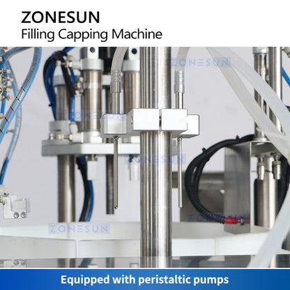 ZONESUN Automatic Pocket Perfume Filling and Capping Equipment ZS-AFC6P