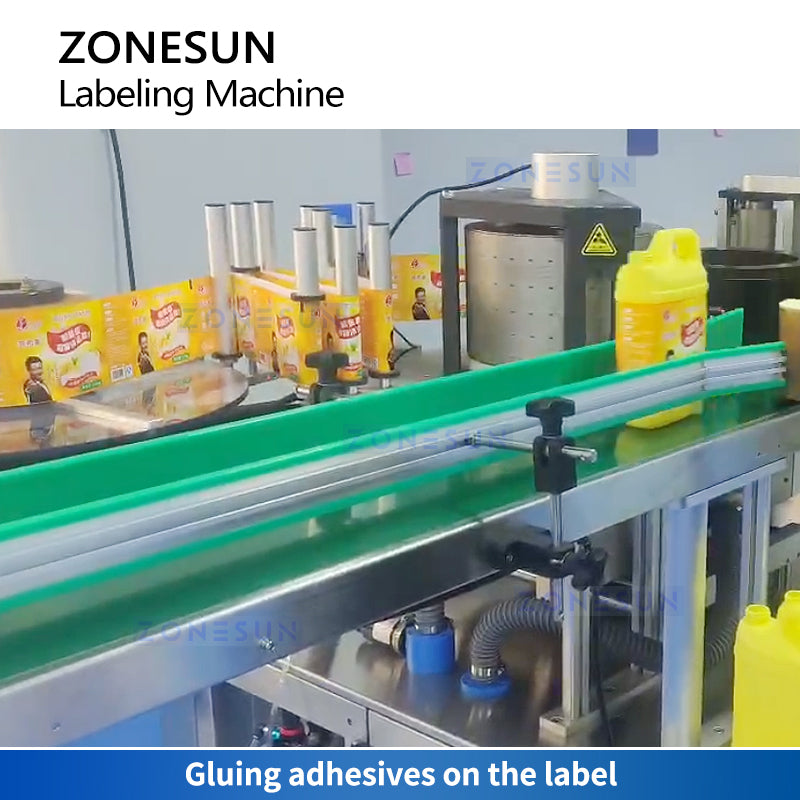 ZONESUN ZS-GTB12S Automatic Hot Melt Glue Labeling Machine