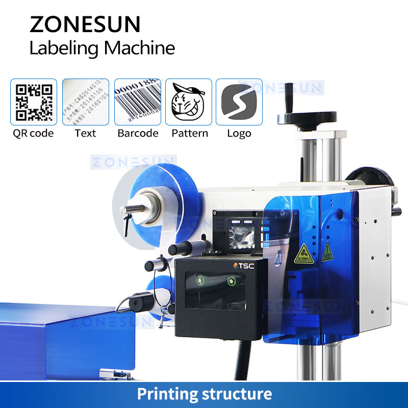 ZONESUN ZS-TB650 Automatic Weigh-Price Date Printing Flat Labeling Machine