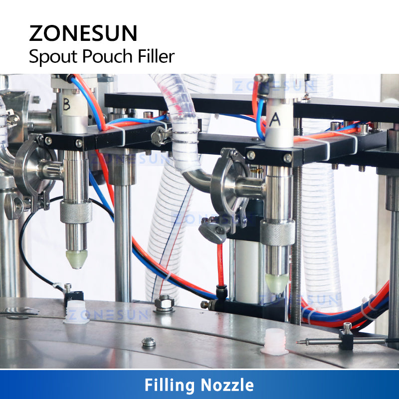 ZONESUN Spout Pouch Filling Machine Filling Capping Monoblock Doypack Rotary Packing Equipment ZS-AFC12