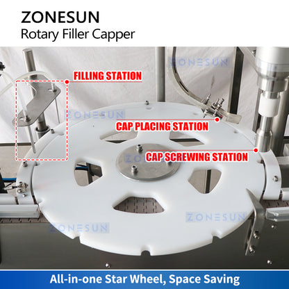 ZONESUN ZS-AFC30 Monoblock Liquid Paste Filling Capping Machine