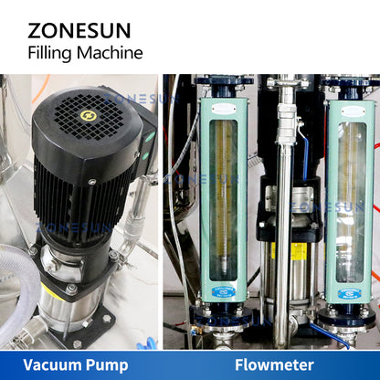 ZONESUN ZS-CF4 Carbonated Drinks Beverage Liquid Filling Machine