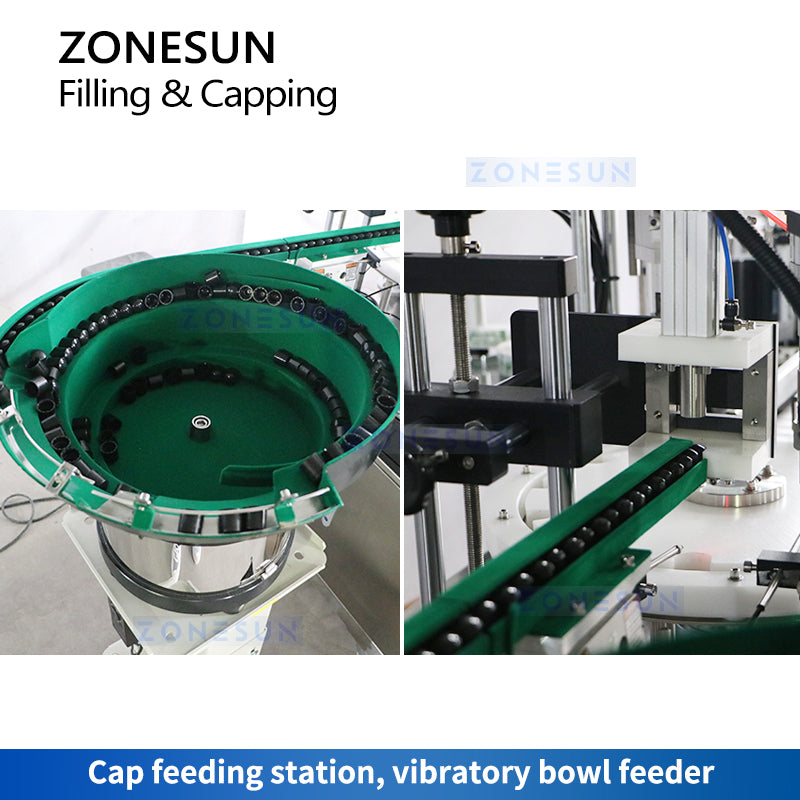 ZONESUN ZS-AFC24 Automatic Piston Pump Liquid Filling Capping Machine