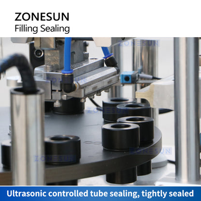 ZONESUN ZS-AFS05 Automatic Ultrasonic Ceramic Pump Paste Tube Filling Sealing Machine