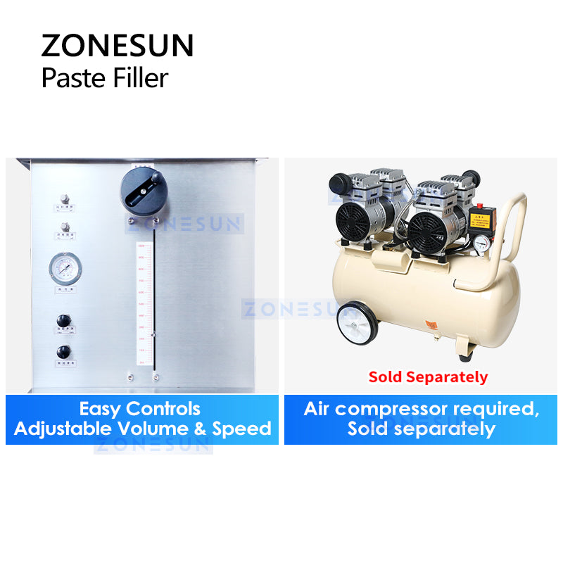 ZONESUN ZS-WCHJ1 Semi-automatic Wax Paste Heating Mixing Filling Machine