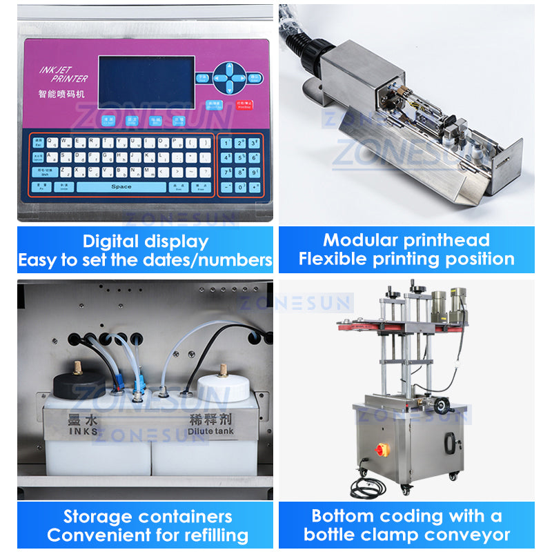 ZONESUN Automatic Liquid Packaging Line Fill and Capping Machine Labeler  ZS-FAL180B1