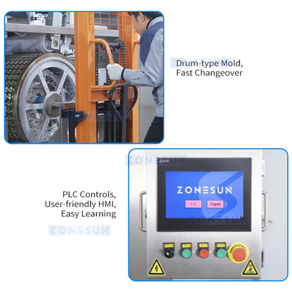 ZONESUN Automatic Laundry Detergent Pods Packaging Machine ZS-NZC350