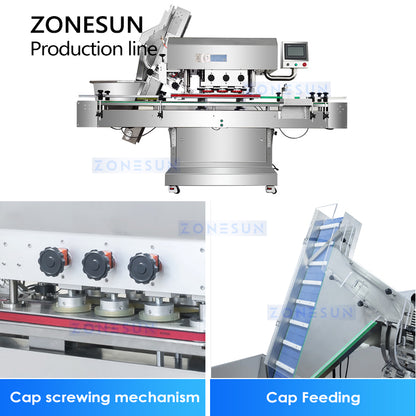 ZONESUN Automatic Gummy Candy Counting Bottling Production Line ZS-AFLC