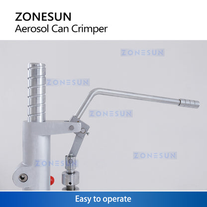 ZONESUN Aerosol Can Sealing Machine Manual Aerosol Can Crimper ZS-YG25