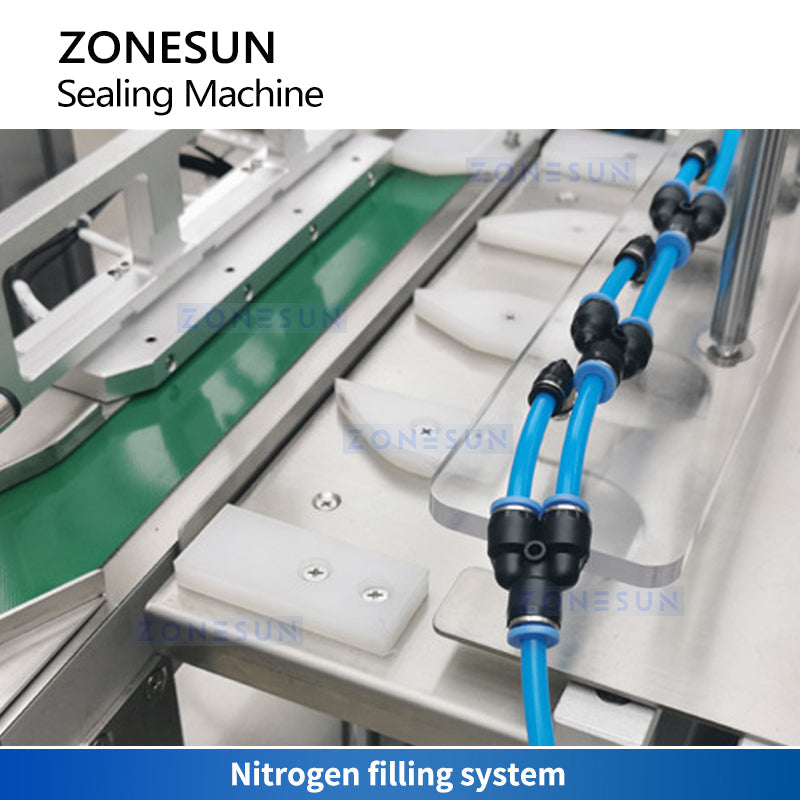 ZONESUN ZS-HS4 Automatic Precut Lid Cup Sealer 4 Head Sealing Machine