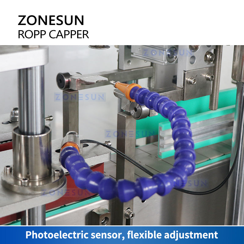 ZONESUN Automatic ROPP Capper Pilfer Proof Capping Machine ROPP Cap Sealing Equipment Tamper Rvident Closure ZS-XG440Z