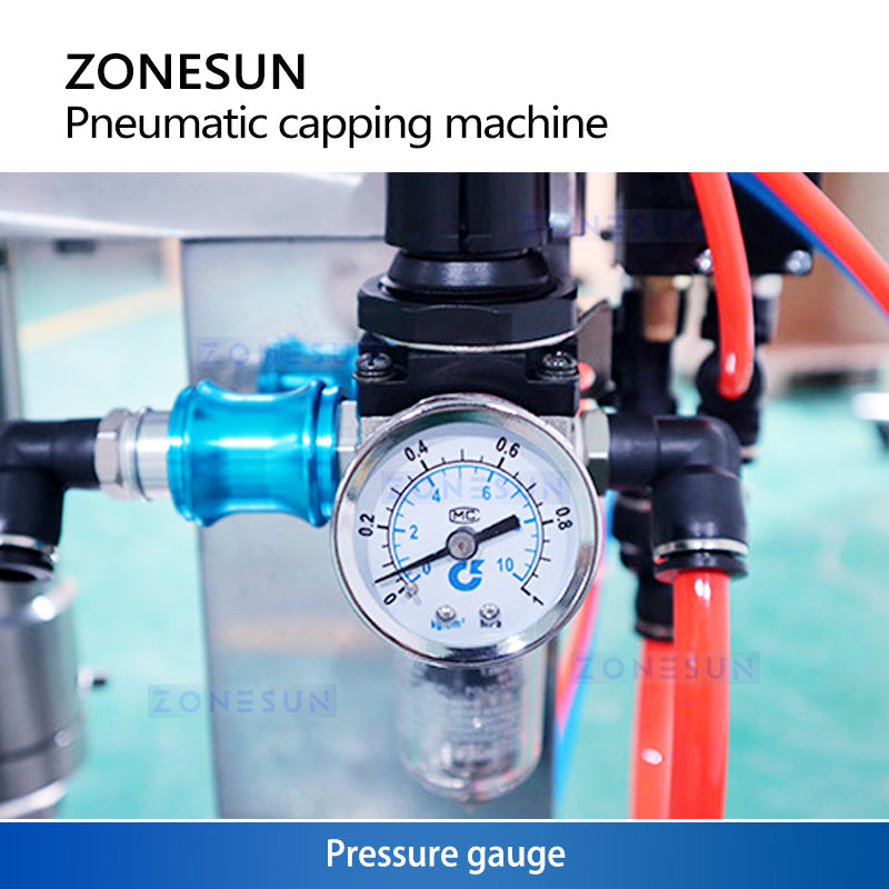 ZONESUN ZS-YG25Q Pneumatic Aerosol Can Crimping Machine