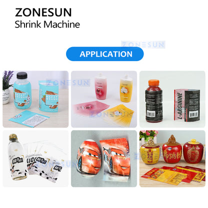 ZONESUN ZS-ZQ15 Automatic Steam Shrinking Sleeve Wrapping Machine