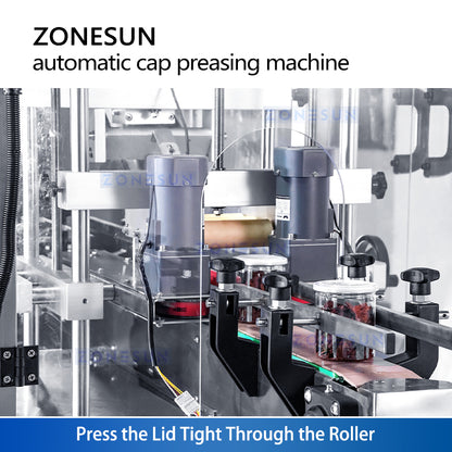 ZONESUN Automatic Cap Press Sealing Machine ZS-XG16D4