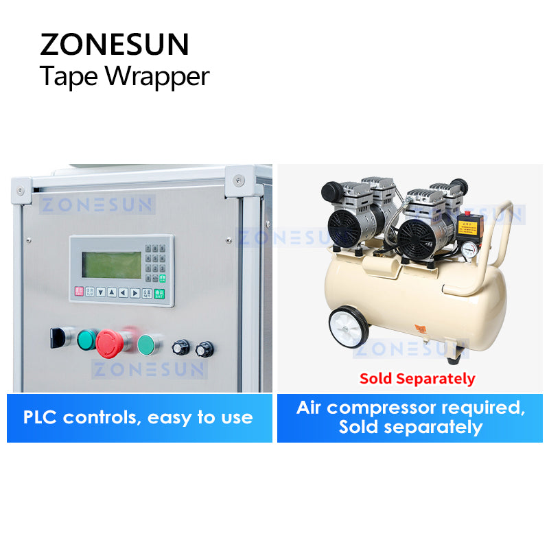 ZONESUN Automatic Tape Wrapping Machine ZS-TW5050