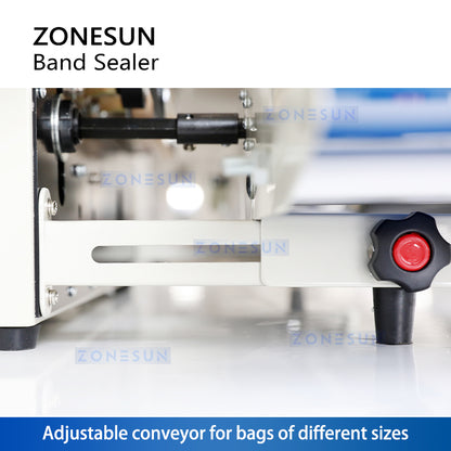 ZONESUN ZS-PM1800 Máquina automática de sellado de bolsas con codificador de fecha 