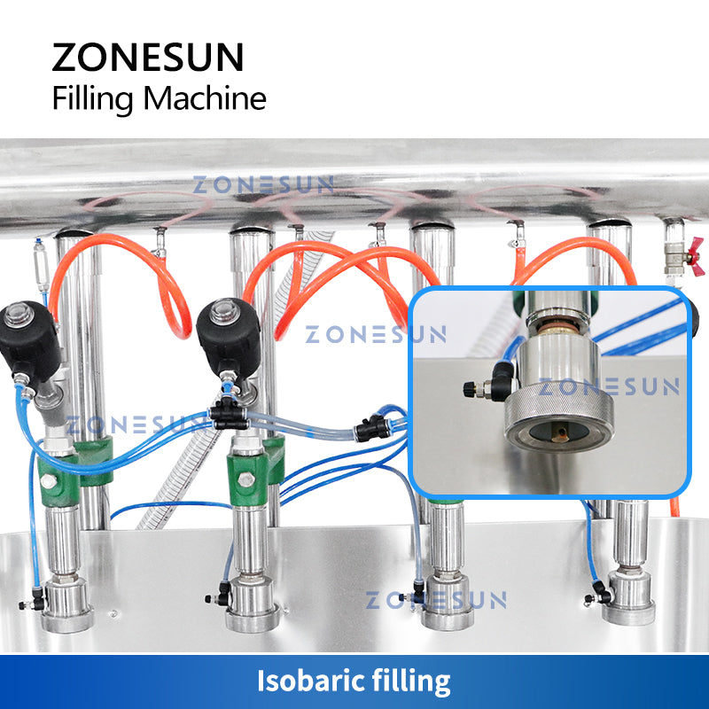 ZONESUN ZS-CF4 Carbonated Drinks Beverage Liquid Filling Machine