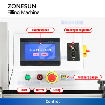 ZONESUN ZS-VTMP1N Automatic Magnetic Pump Liquid Paste Filling Machine（Best Offer）