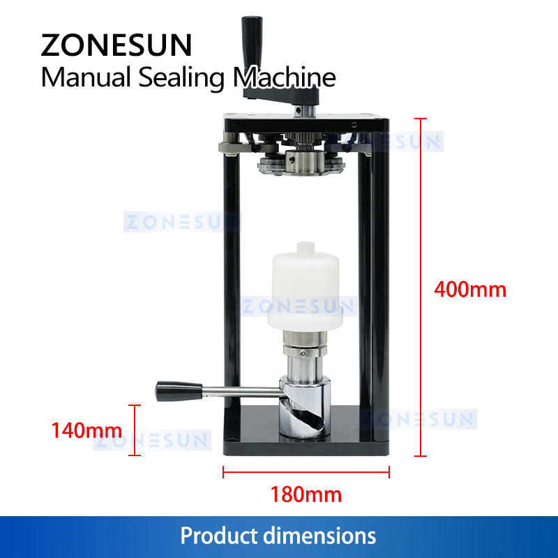 ZONESUN ZS-FJG100 Manual Can Seamer Sealing Machine