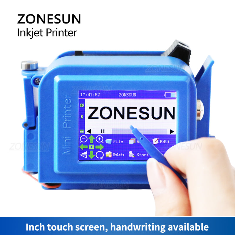 Impresora de inyección de tinta de mano portátil ZONESUN ZS-DC1