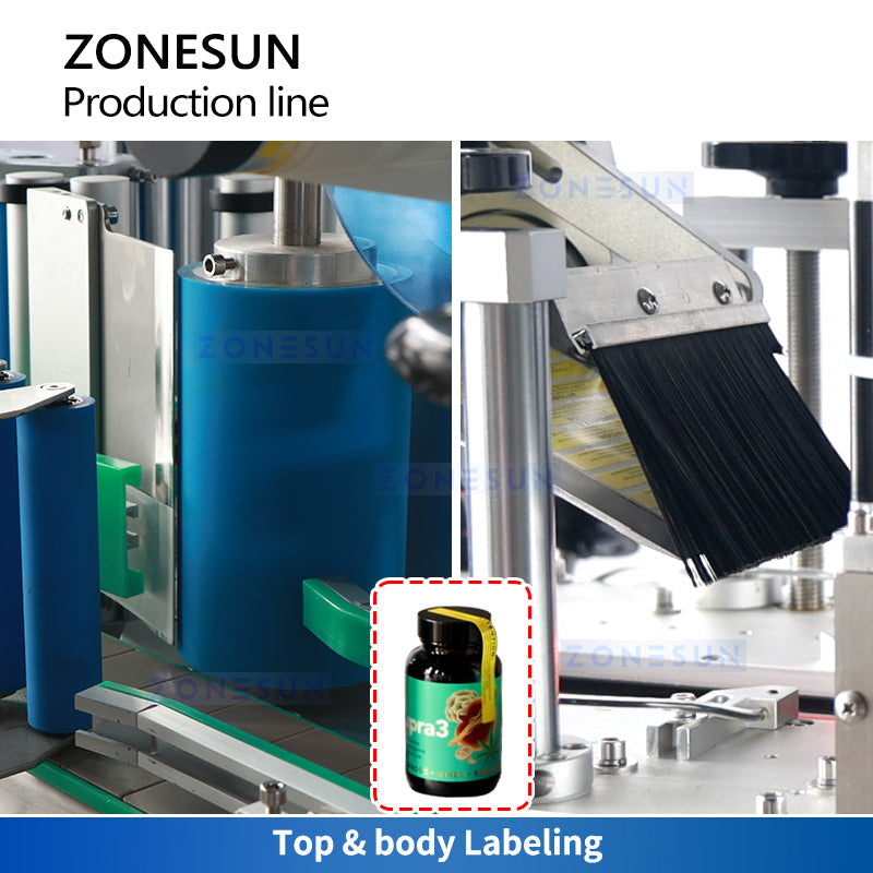 top & bottle Labeling machine