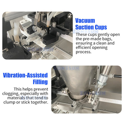 ZONESUN ZS-GW150D Automated Doypack Filling Sealing Machine