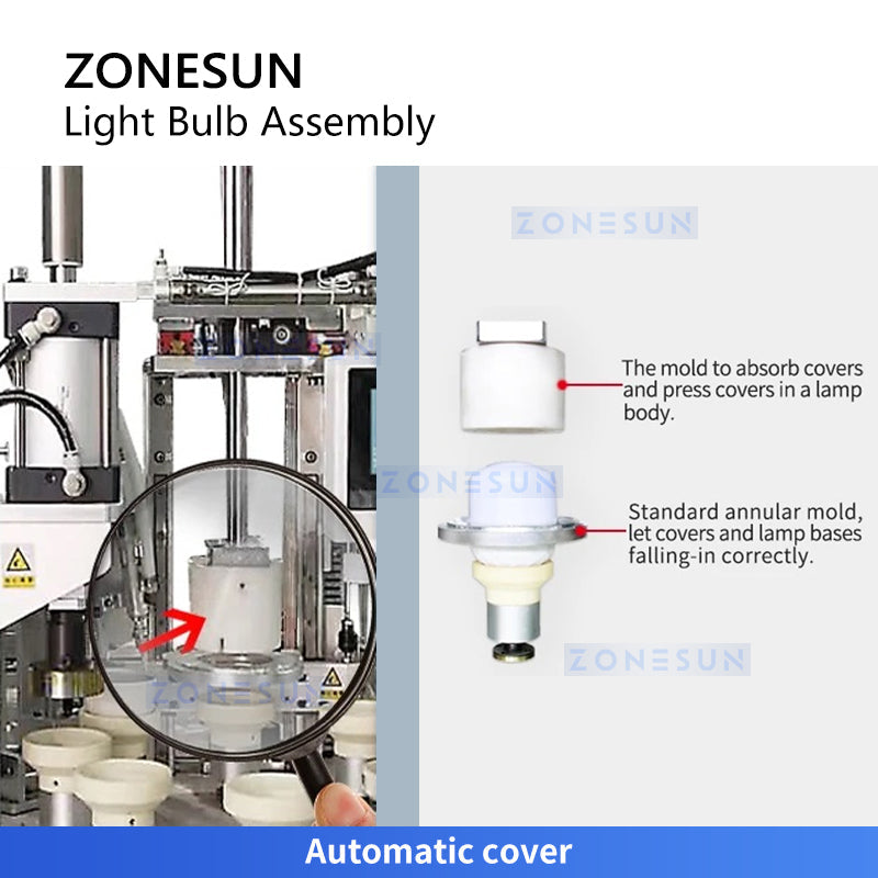 ZONESUN ZS-DPA8 LED Light Bulb Assembly Machine