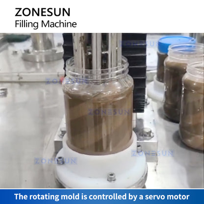 ZONESUN Dual-Color Swirl Filling Machine Stripe Filler Thick Paste Filler ZS-FM250