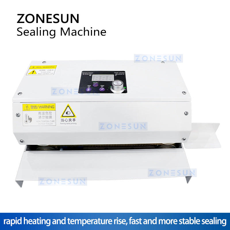 ZONESUN Continuous Band Sealer Bag Sealing Machine ZS-GLF100