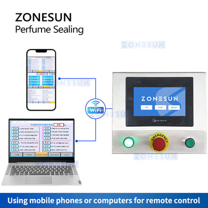 ZONESUN ZS-YG11V Automatic Perfume Bottle Caps Pressing Machine