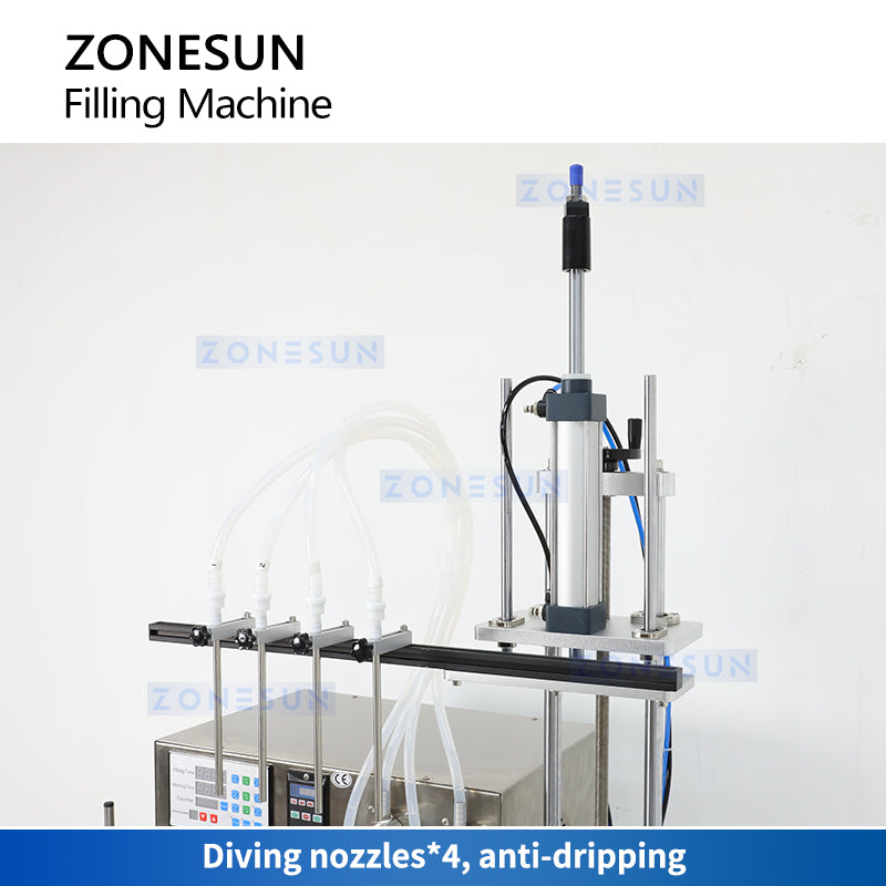 diving nozzle filling machine