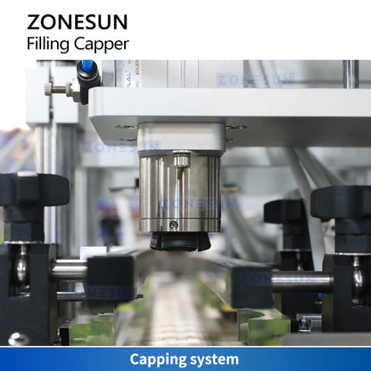 ZONESUN ZS-AFX10 Vial Bottle Filling and Capping Stoppering Monoblock Machine