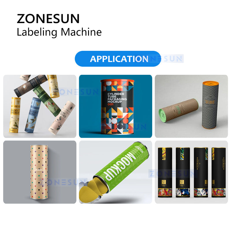 ZONESUN ZS-ZGL7 Paper Can Glue Labeling Machine