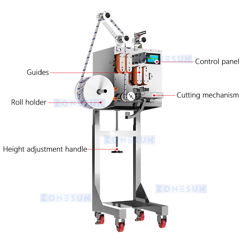 ZONESUN Desiccant Oxygen Mix Cutting Food Packaging Equipment ZS-PD1