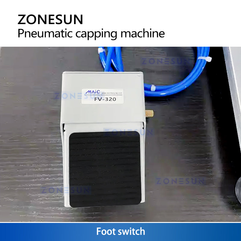 ZONESUN ZS-YG25Q Pneumatic Aerosol Can Crimping Machine