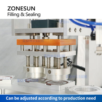 ZONESUN ZS-AFS02 Plastic Cup Piston Pump Liquid Paste Filling Sealing Machine