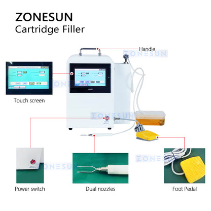 Zonesun ZS-ZY01 Cartridge Filler Oil Filling Machine Eliquid Dispenser