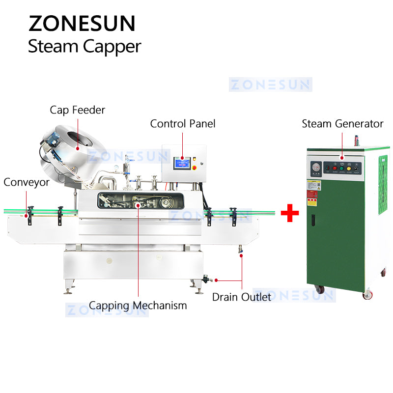 ZONESUN ZS-XG01 Steam Vacuum Can Sealing Machine