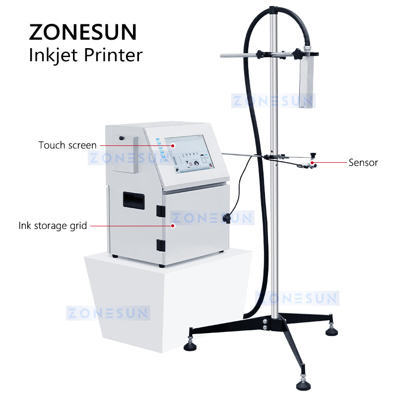 ZONESUN ZS-TIP15 Tabletop Multilingual Inkjet Date Coding Machine