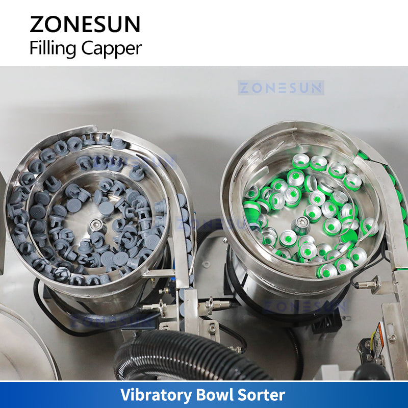 ZONESUN ZS-AFX10 Vial Bottle Filling and Capping Stoppering Monoblock Machine