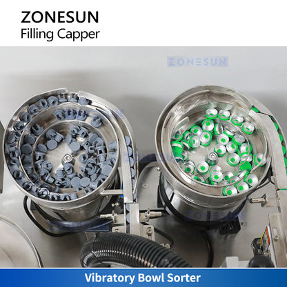 ZONESUN ZS-AFX10 Vial Bottle Filling and Capping Stoppering Monoblock Machine